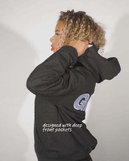 GNTL Satin Hoodie Zip-Up Jacket