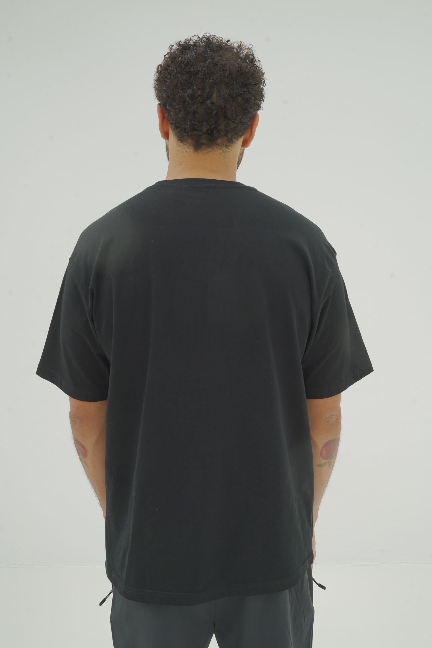 GNTL Oversized Unisex Black Tee