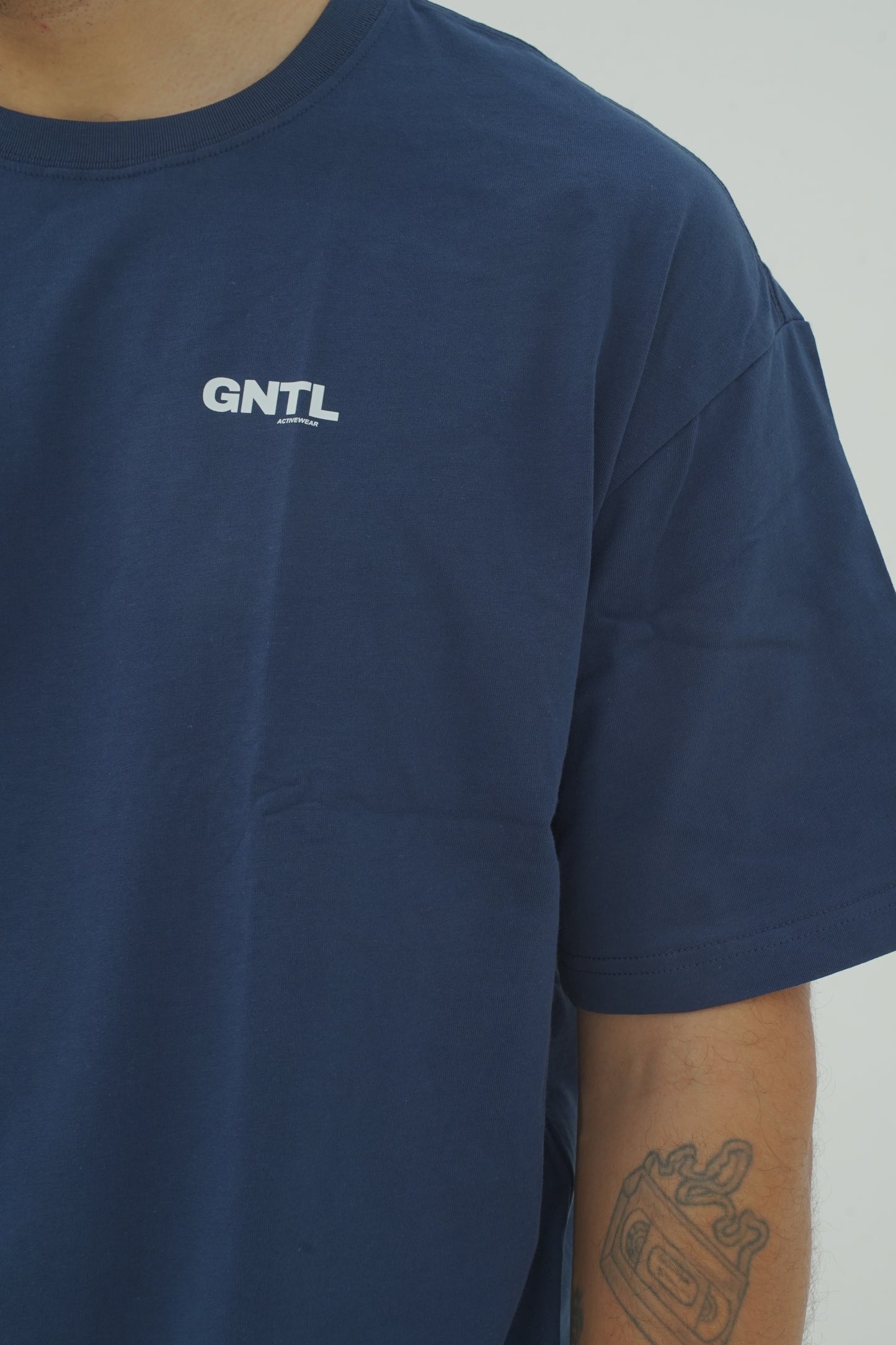 GNTL Oversized Unisex Navy Tee