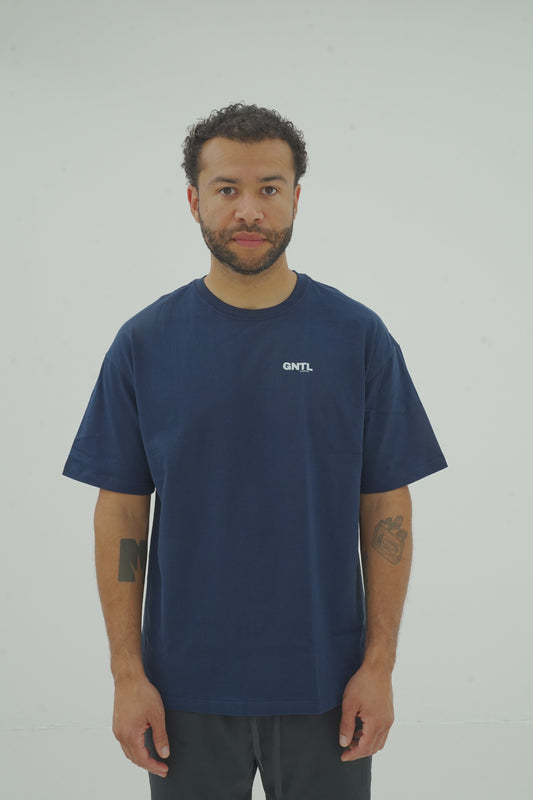 GNTL Oversized Unisex Navy Tee