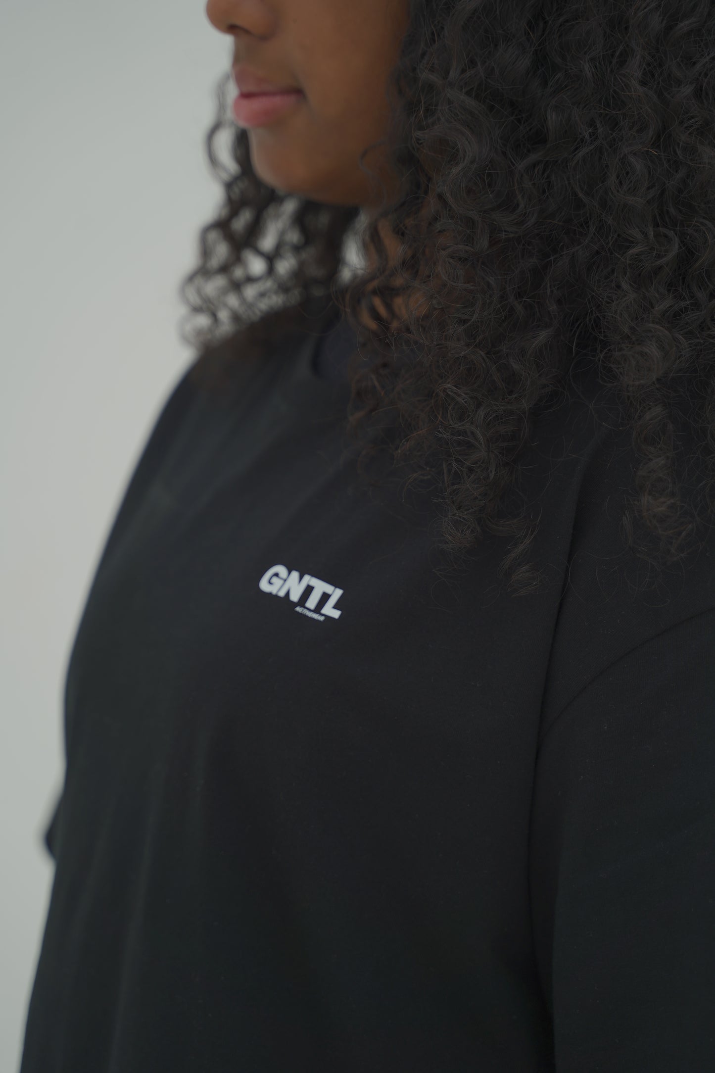 GNTL Oversized Unisex Black Tee