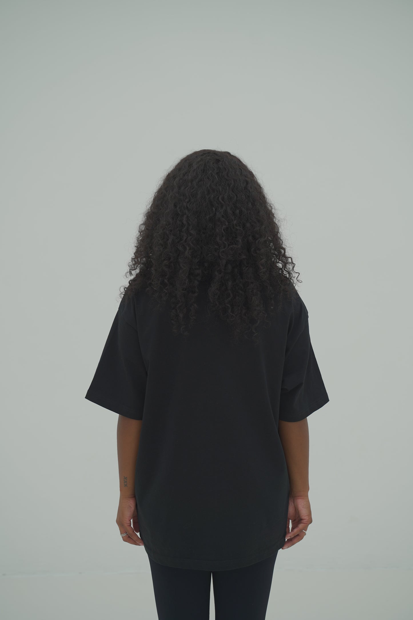 GNTL Oversized Unisex Black Tee