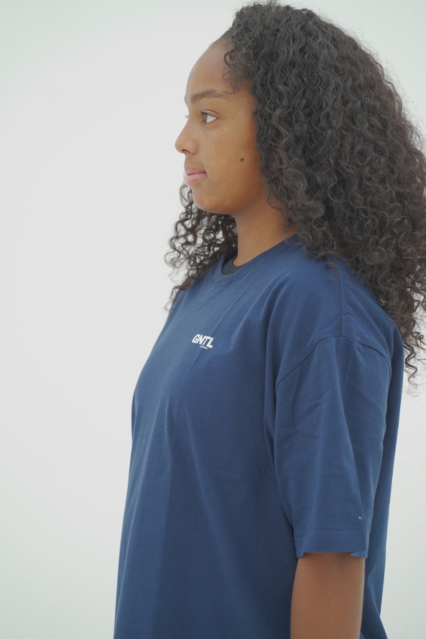 GNTL Oversized Unisex Navy Tee